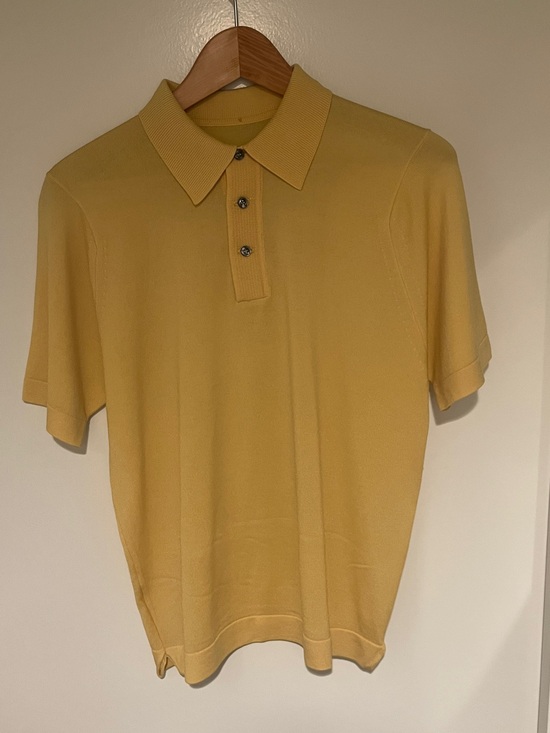 Other - VINTAGE Men's Yellow Short-Sleeve Polo Shirt